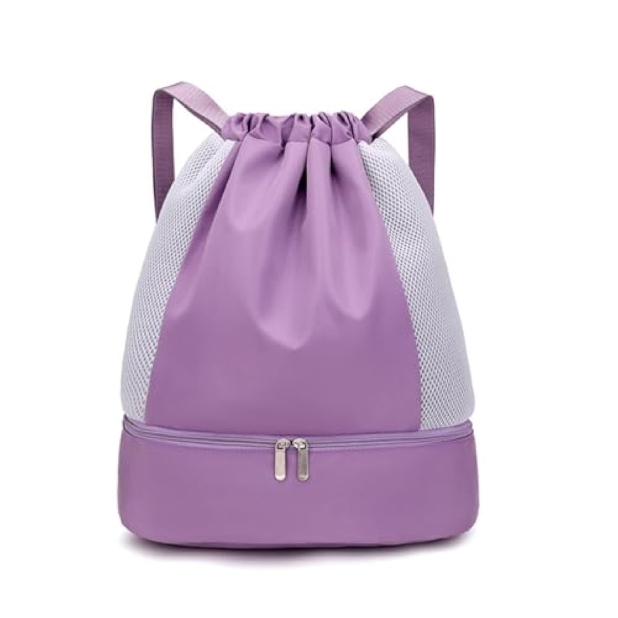 Drawstring Backpack Wet and Dry Separation Bag, Waterproof Gym Bag
