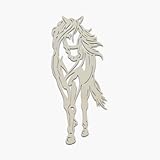 XXL Pferd Holz Wand-Deko Dekoration Wandbild für Wohnzimmer Schlafzimmer Kinderzimmer Moderne Wand-Tattoo 6 Teilig in 14 Farben erhältlich