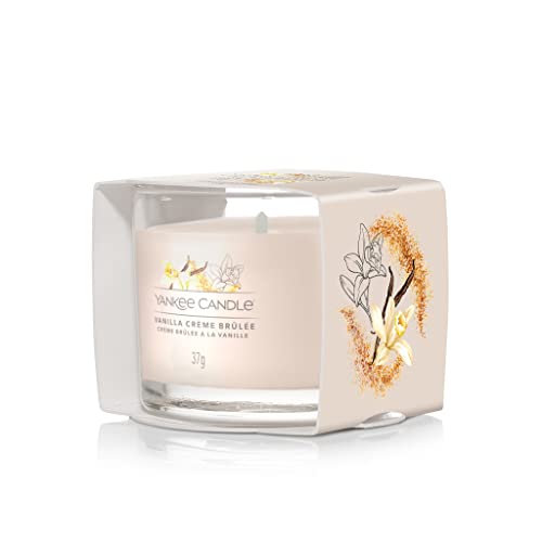 Yankee Candle Bougie votive garnie de crème brûlée à la vanille