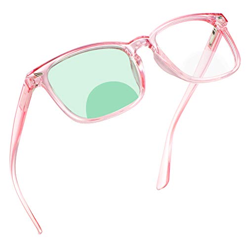 Image of YEIN Bifocal Reading Glasses with Blue Light Blocking Lenses, Bifocal Reader for Women, Vintage Square frame with Spring Hinge (+0.50 /+3.00 magnification)