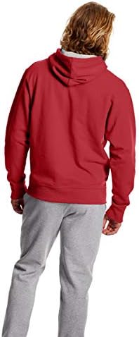 Champion Men's Powerblend Fleece Pullover Hoodie, Double Logo