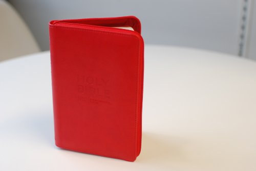 NIV Pocket Red Soft-Tone Bible with Zip