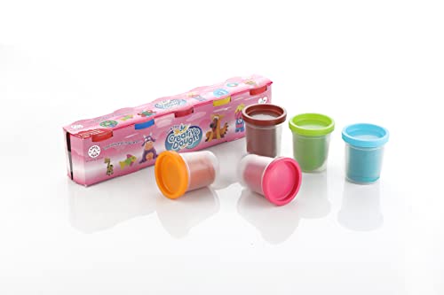 Image of Aditi Toys Clay Dough for Kids Creatives Modelling Dough Set of 5 Clay for Craft Taste-Safe Clays Set Moudling Toys for Children DIY Craft Activity, BIS Approved, 50g Each