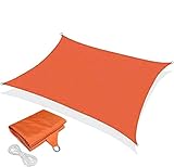 Sombreo Rectángulo Toldo Cuadrado Protector Solar Toldos Refugios Vela Solar Bloque UV Tela de Sombra Impermeable para Patio Pérgola Jardín Fiesta al Aire,2x3m