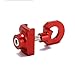 Venus valink Vélo Tendeur De Chaîne, Bicyclette Chaîne Alliage CNC Accessoires pour Pliable vélo, Remorqueurs tendeur,Alliage D'aluminium Boulon - Rouge