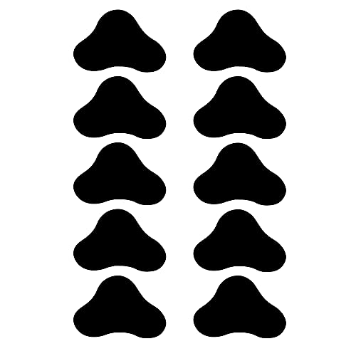 TopHomer 10 peças de tapete aderente de canto antiderrapante fita de tapete lavável adesivos de carp