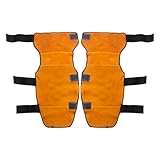 [T TOOYFUL] 溶接脚カバー 保護ケース 耐火機器 耐熱膝プロテクター 膝パッド 自動車の飛沫防止用 2個, オレンジ