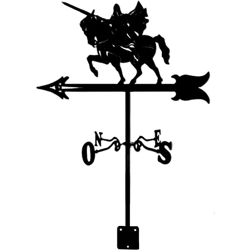 Girouette générale outil de mesure du vent Cheval de Guerre en métal résistant