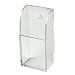 PINMEI Acrylic Remote Control Holder Wall Mount Media Organizer Box TV Remote Control Holder Universal TV Remote Caddy Organizer