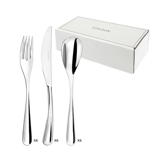 COUZON Eole 18 Posate antipasto, Formaggio, Dessert per 6 Persone, Acciaio Inossidabile