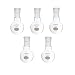 Laboy HMF010312L Glass Single Neck Round Bottom Boiling Flask 100 mL with 24/40 Joint (Pack of 5)