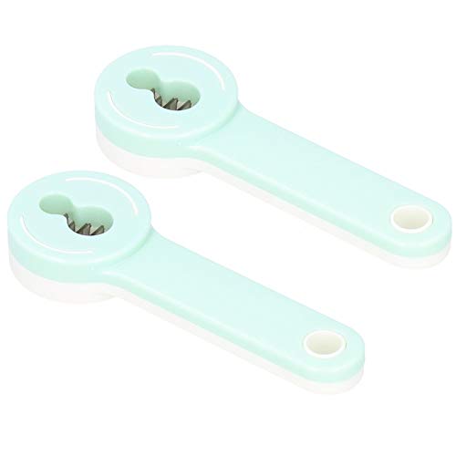 YDuupxe 2 Pezzi Taglierina Multifunzione Fagiolo Verde Trituratore di Fagioli Lunghi Utensile da Accessori da Acciaio Inossidabile Verde Chiaro