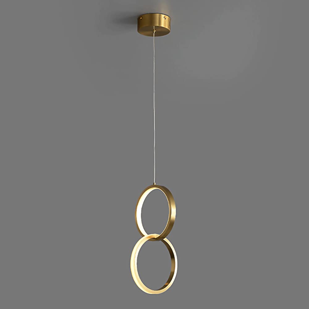 Lampes suspendues en laiton pour chambre à coucher et salon chic