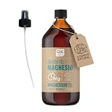 Olio di Magnesio Spray 100% Pure (1Ltr.) - BIO cert - Ideale per atleti, articolazioni, rilassamento muscolare, massaggi