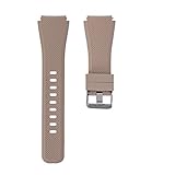 Número de modelo: 79312890 System-S Correa flexible de silicona de 22 mm para reloj inteligente Samsung Gear S3 en marrón claro