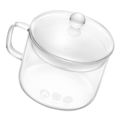 Holibanna Cacerola De Vidrio Transparente Para Cocinar Cacerola De Vidrio Para Estufa Tapa Para Cocinar Lento Transparentes Para Uso Diario