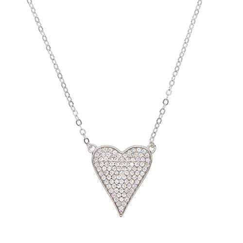Collier argent cœur micro pavé : la haute joaillerie accessible