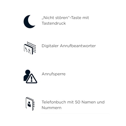 Motorola Voice – E212 2 Digitale Schnurlostelefone mit Anrufbeantworter, bis zu 12 Minuten Aufnahme, Anrufbeantworter, Anrufüberwachung, „Bitte Nicht stören“-Taste, Schwarz
