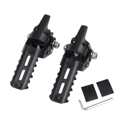 Repose-Pieds Moto Avant Pliables Universels | Paire de Pinces pour Tube Diamètre 20 à 26mm
