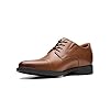Clarks Men's Whiddon Cap Oxford, Dark Tan Leather, 13 UK #3
