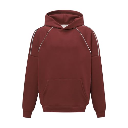 Sweat à capuche homme géométrique idéal à porter avec un jean