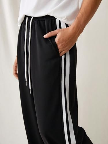 Image of dockstreet Men's /Unisex || Open Bottom || Stretchable || Drawstring Bottom Drawstring Pure Cotton Stretchable Baggy Jogger Pants