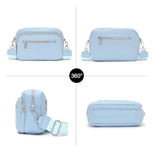 25x20cm Umhängetasche Damen Klein Crossbody Bag Stylish Vegan Leder Schultertaschen Hobo bag Handtasche mit Breitem Gurt für Alltag – Bild 4