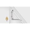 Hettich 9219926 محول انزلاق السقف ( 1 زوج ، تركيبات لتركيب ملفات تعريف الأبواب المنزلقة ، سعة التحميل 50 كجم / زوج ، بلاستيك أبيض لمزيد من مساحة التخزين )