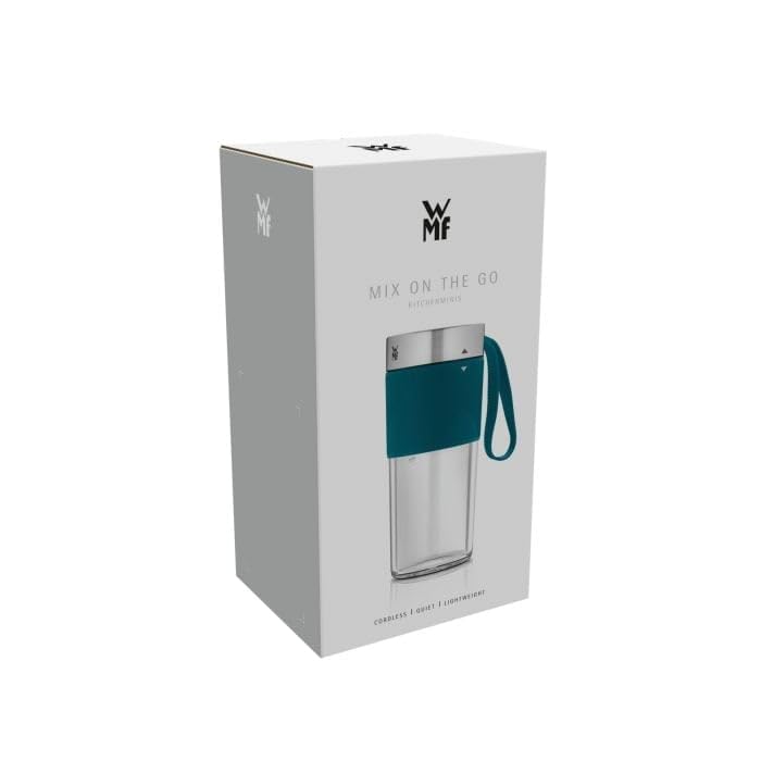 WMF Küchenminis Mix on the Go 300 ml, Mini Mixer to Go, USB Mixer Smoothie Maker, mixeur personnel rechargeable, mixeur portable pour smoothies, shakes, essence
