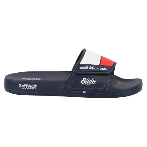 Image of WELCOME Soft Men's Slippers /Sliders with Cushion FootBed for Adult | Comfortable & Light Weight | Stylish & Anti-Skid | Waterproof & Regular Flip Flops for Gents /Boys
