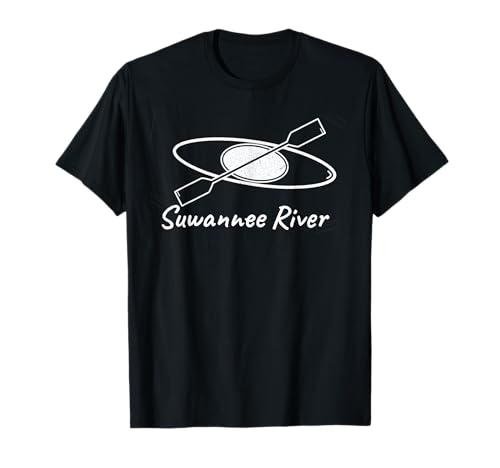 Suwannee River Kayak Kayaker Paddling Water T-Shirt
