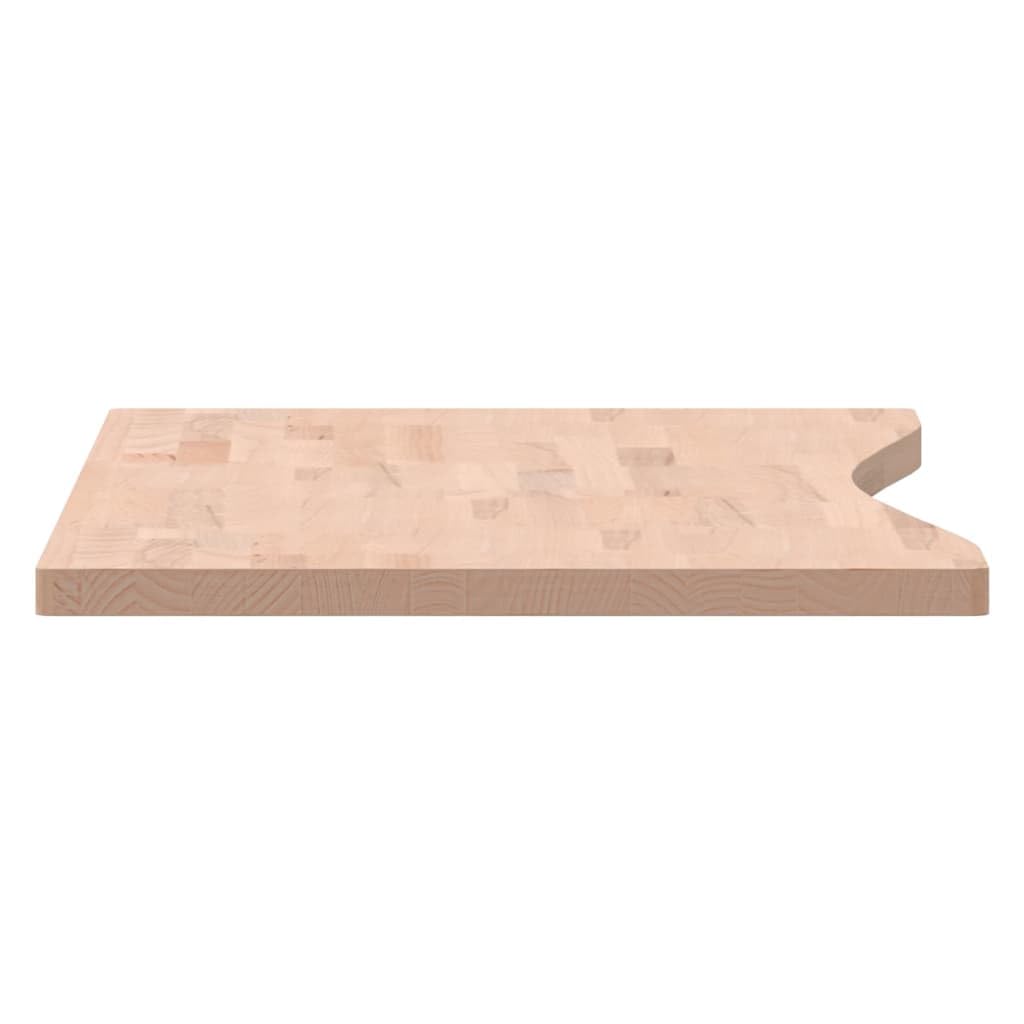 Akcesoria do mebli do biura domowego, części i akcesoria biurka, blat biurka 100 x (45-50) x 2,5 cm, lite drewno bukowe