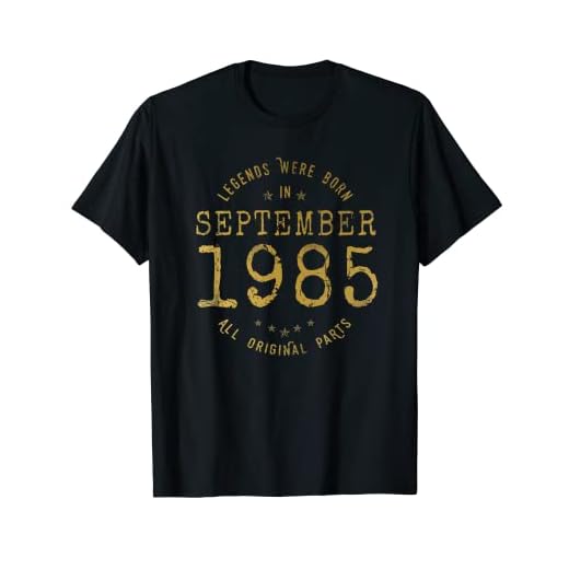 37 años Cumpleaños Las Leyendas nacen en Septiembre de 1985 Camiseta