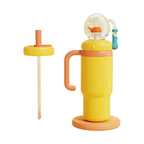 710 ミリリットルステンレス鋼タンブラー 2 つの蓋付き大容量ドリンクカップ断熱箸置き子供、ティーン、大人用食器洗い機使用可噴水効果ウォーターボトル