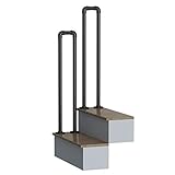 GDCC Handlauf Kreative U-förmige Schmiedeeisen Geländer, Wendeltreppe Geländer, Tresor Anti-Rutsch-Unterstützung Geländer for Innen Hochhaus- Ältere Kinder Loft Corridors