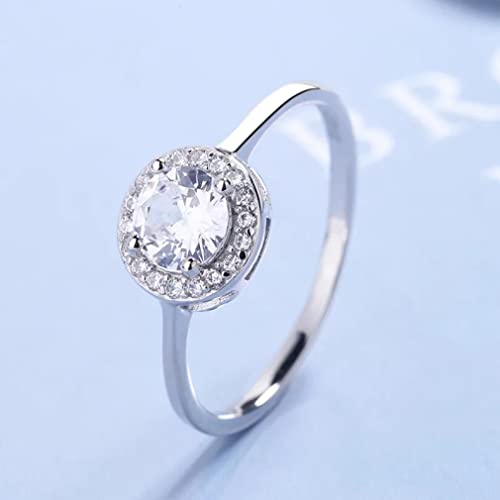 Bague en diamant rond à 4 griffes : brillance sans accroc - 5