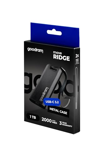Disco SSD externo 1TB con USB 3.2 Gen 2x2 y transferencia de 2000 MB/s