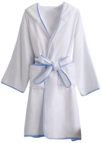 Umeyda Boys Girls Bathrobe Soft Towel Hooded Robe Kids Terry Cloth Cotton Robes, 3-12 Years