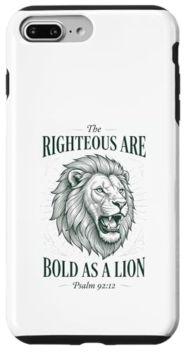 Bold as a Lion Christian Bible Psalm Verse �X�}�z�P�[�X iPhone 7 Plus/8 Plus �p