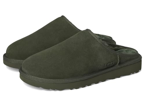 Image of UGG Men's Classic Slip-On Slipper, Woodland Green, 5