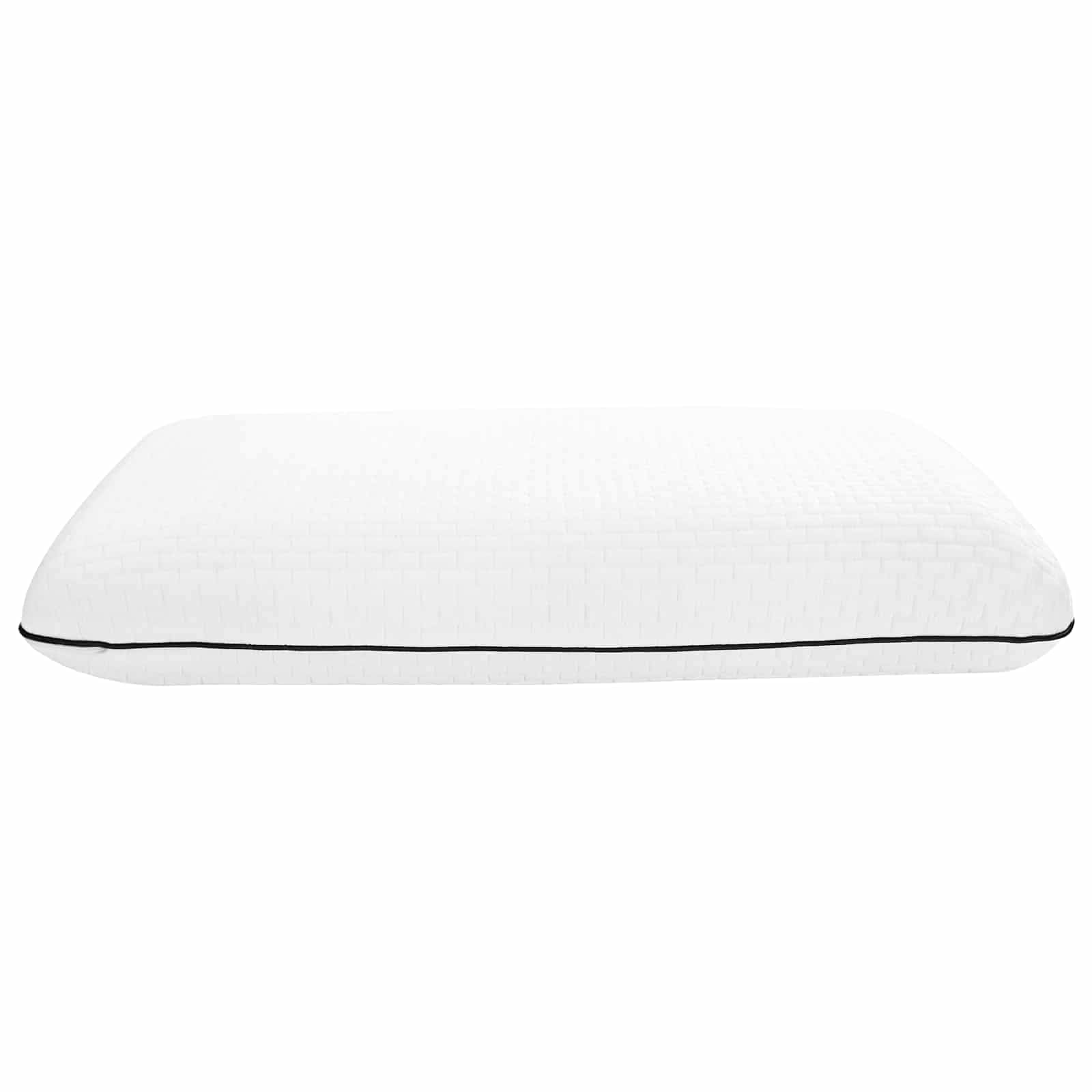 Cuscino in fibra di bambù, 30 x 50 x 9 cm, cuscino cervicale bianco con tecnologia gel rinfrescante, cuscino in memory foam per dolori al collo e alla schiena, moderno cuscino per dormire traspirante