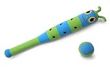 Melissa & Doug Sunny Patch Pitter Patter Caterpillar Padded Bat and Soft Ball Set
