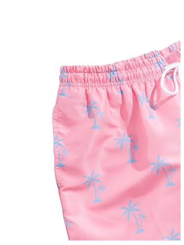 Floerns Men's Swim Trunks Tropical Print Quick Dry Swimming Board Shorts4