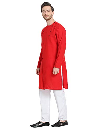 Image of Leriya Fashion Men's Slub Cotton pathan Suit Kurta