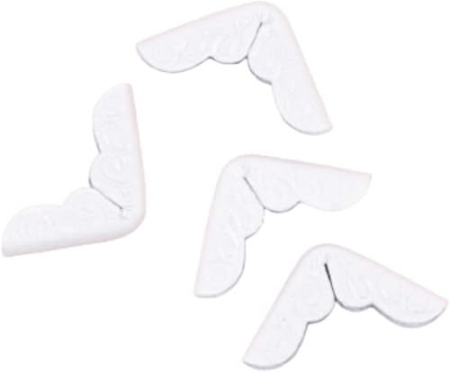 Craftelier - Juego de 4 esquinas metálicas estilo real para proyectos de scrapbooking y otras manualidades como álbumes, cuadernos, diseños o