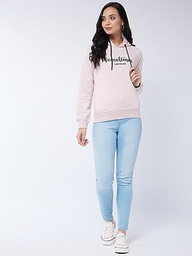 Image of Modeve Women Printed Hooded Sweatshirt for Winter