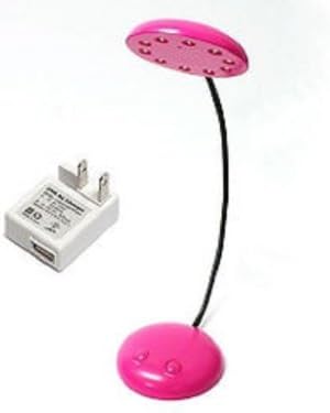 日本トラストテクノロジー Japan Trust Technology VOICELEDPKAC USB Voice LED Lamp, Pink with USB Converter Adapter