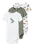 Kinder Schlafanzug NAME IT Jungen nbmbody 3p laurel wreath dino noos Schlafanzug, Wreath, 68 EU