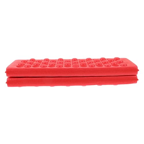 BESPORTBLE Almohadilla para Dormir Almohadilla de Asiento para Senderismo portátil Asiento Plegable Impermeable Esterilla Camping colchoneta Camping colchón Plegable cojín del Asiento Rojo