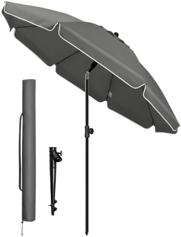 vounot® Parasol de Jardin 200cm Inclinable Hauteur Réglable avec ...